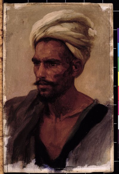 Männliche Figur mit Turban, 1865 von Frederic Leighton